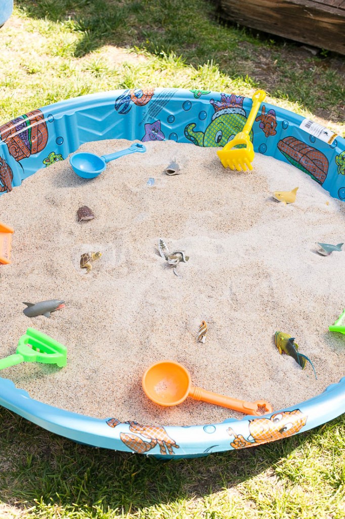 Sand Pit - ¡Excava en busca de un tesoro enterrado!  Fiesta de cumpleaños bajo el mar