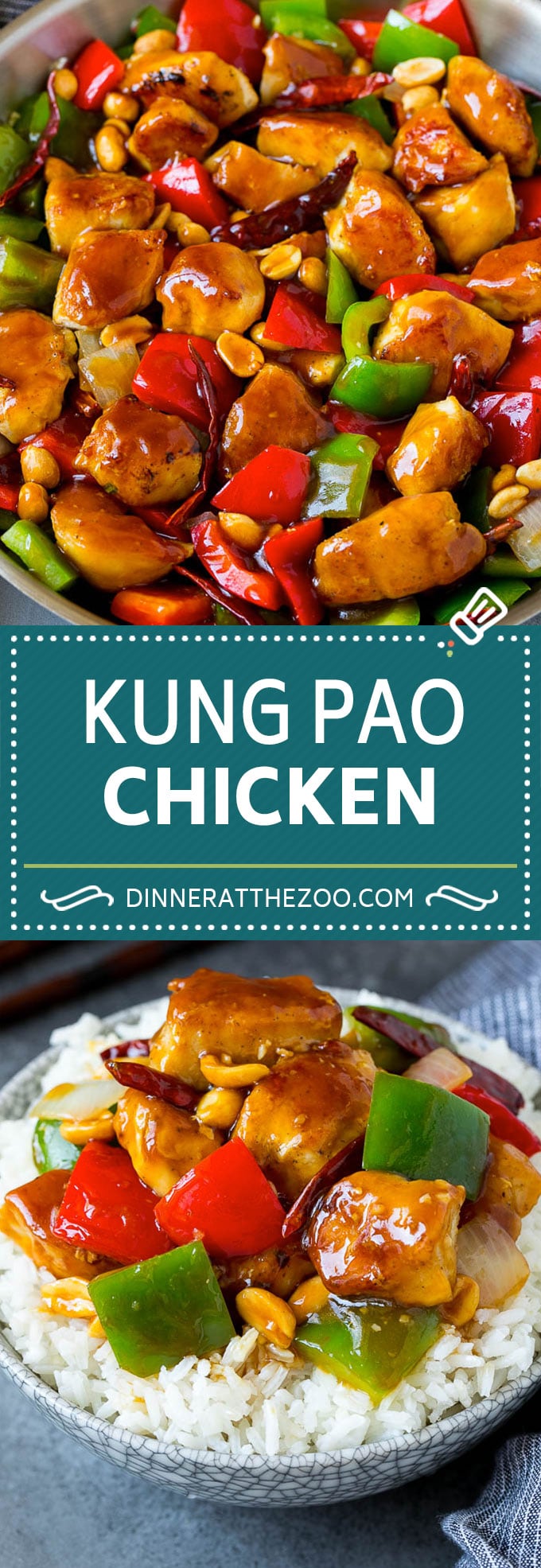 Receta de pollo Kung Pao |  Pollo Salteado # Pollo # Salteado # Comida China # Cacahuetes # Pimientos # Cena #dinneratthezoo