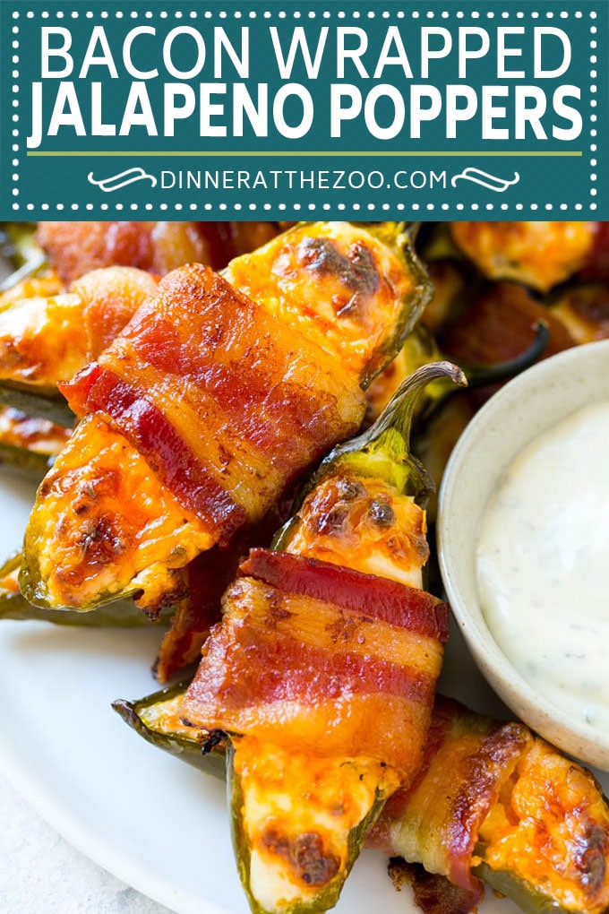 Receta de tocino envuelto con jalapeños |  Poppers de jalapeño al horno |  Aperitivo de tocino # tocino #jalapeños # poppers #appetizer #snack # lowcarb #keto #dinneratthezoo