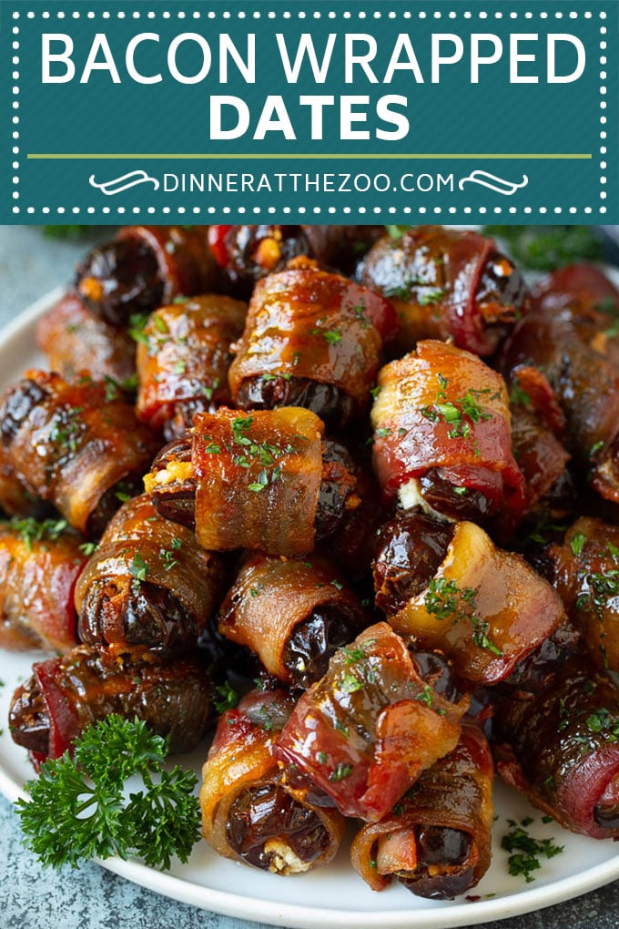 Fechas envueltas en tocino # aperitivo # tocino # fechas #queso #dinneratthezoo