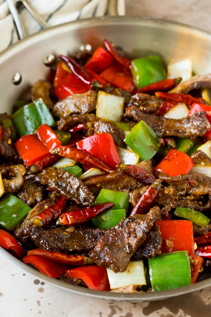 Carne de res de Sichuan