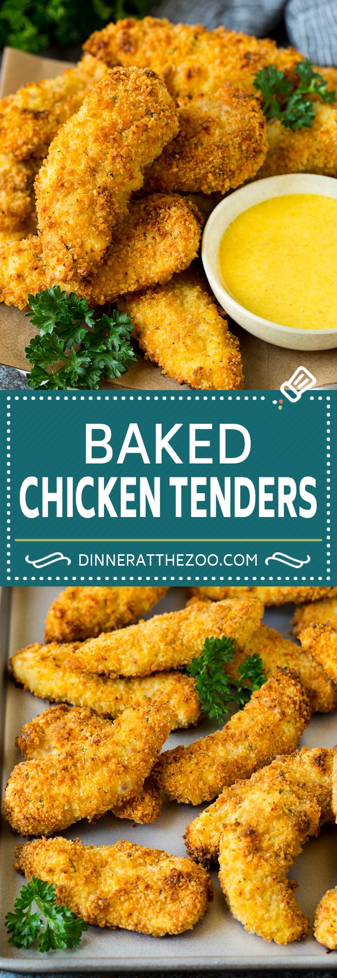 Estos filetes de pollo al horno se recubren con pan rallado, especias y parmesano, luego se cocinan a la perfección crujiente y dorada.