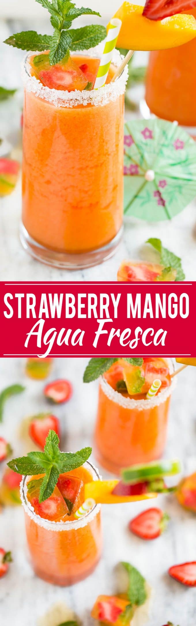 Agua Fresca De Mango De Fresa |  Fresa Agua Fresca |  Mango Agua Fresca |  Summer Agua Fresca |  Mejor Agua Fresca |  Agua Fresca Fácil