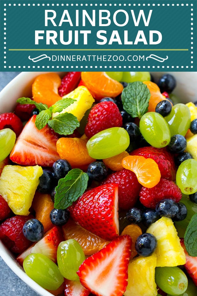 Ensalada de frutas arcoiris |  Ensalada de frutas fácil |  Ensalada de frutas saludable #fruta #ensalada #sana #dinneratthezoo
