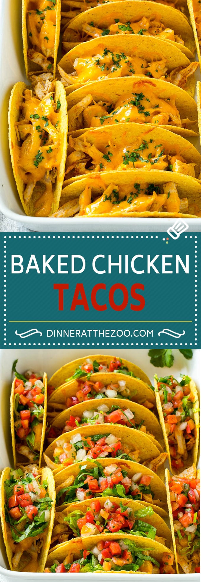 Tacos de pollo al horno |  Tacos de pollo crujientes |  Receta fácil de tacos