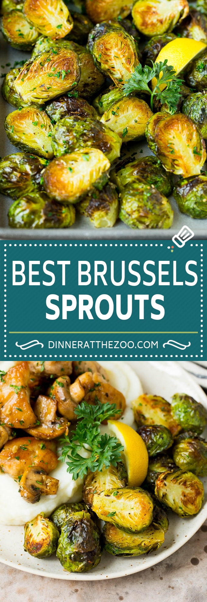 Estas crujientes coles de Bruselas se cubren con aceite de oliva, ajo y condimentos, luego se asan a fuego alto hasta que estén tiernas y doradas.
