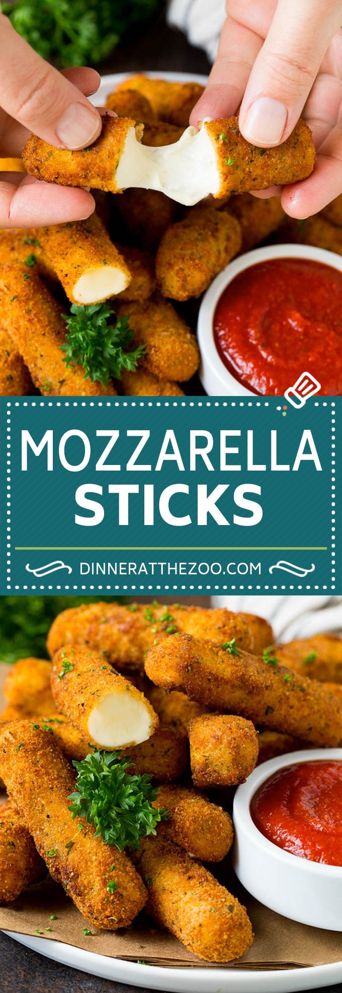 Receta de palitos de mozzarella # queso # aperitivo #dinneratthezoo