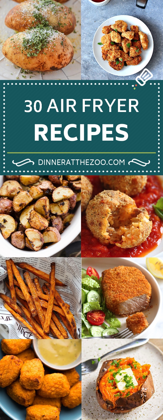 Recetas de freidoras de aire |  Freidora de pollo |  Papas fritas al aire |  Snack de freidora de aire |  Postre de airfryer #airfryer #healthy #dinner #apperitif #dinneratthezoo