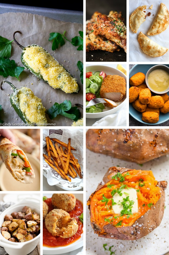 Una variedad de recetas para la freidora.