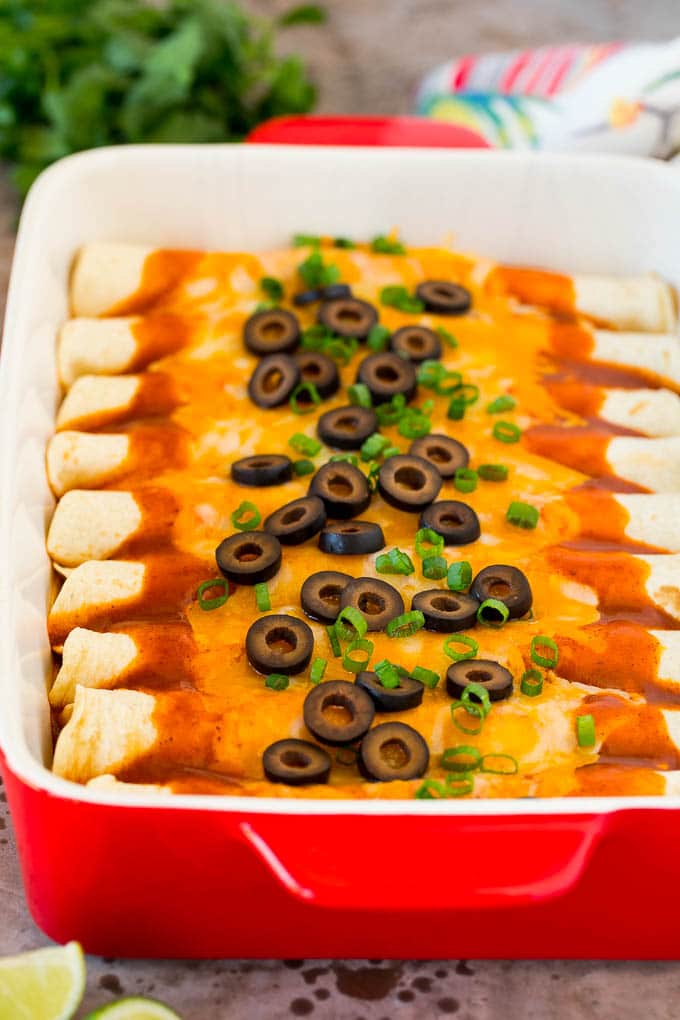 Receta de enchiladas de queso