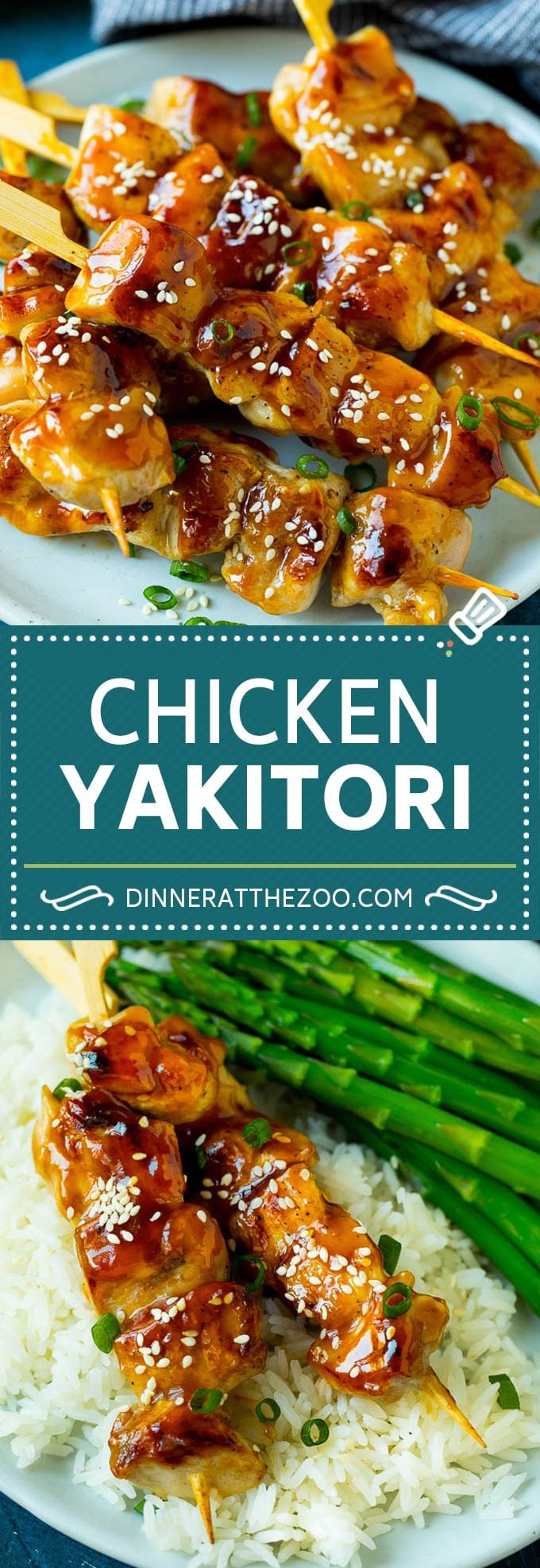 Receta de pollo Yakitori |  Pollo a la parrilla # Pollo # A la parrilla # Cena # Cena de queso