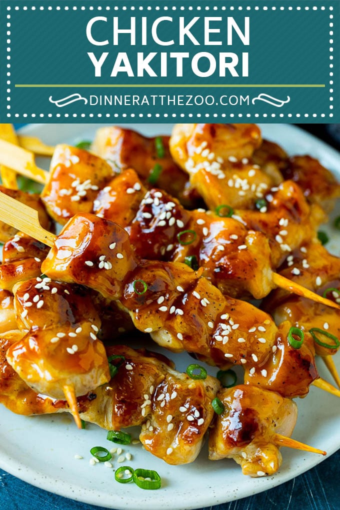 Receta de pollo Yakitori |  Pollo a la parrilla # Pollo # A la parrilla # Cena # Cena de queso