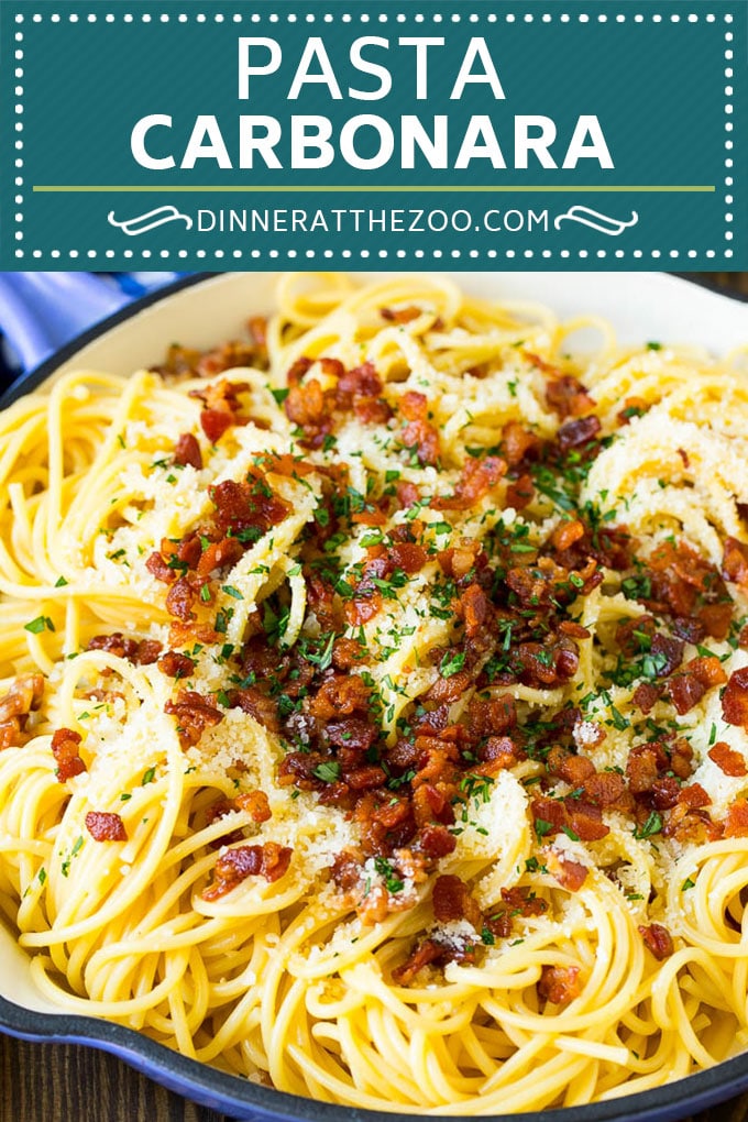 Receta de pasta carbonara |  Tocino #pasta #tocino #cheese #diner #dinneratthezoo