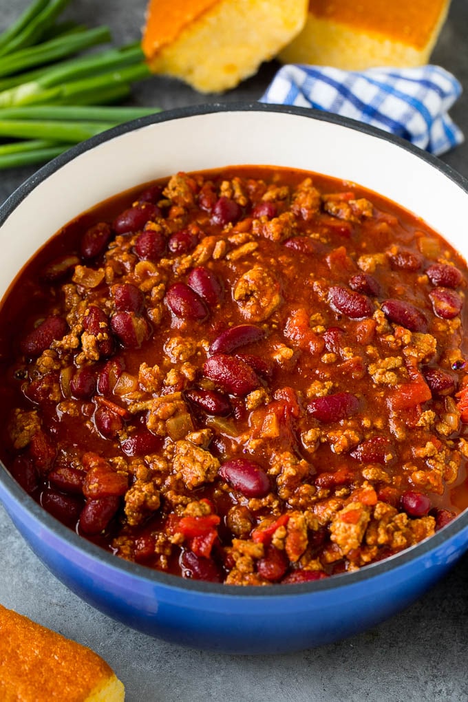 Receta de chile de pavo