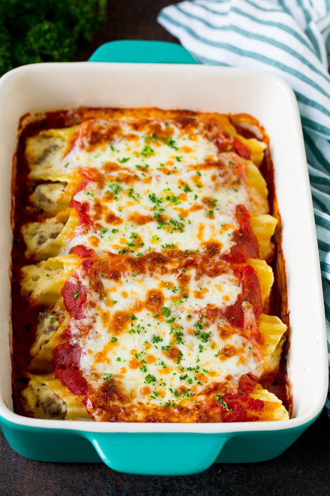 Receta de manicotti