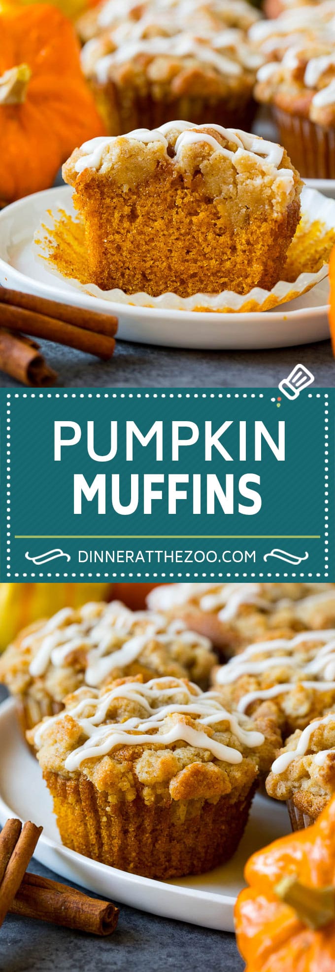 Estos muffins de calabaza son dulces ligeros y tiernos que se rellenan con una gran cantidad de puré de calabaza y especias, luego se rocían con azúcar morena y se cocinan a la perfección.  La mejor opción de desayuno o merienda de otoño.