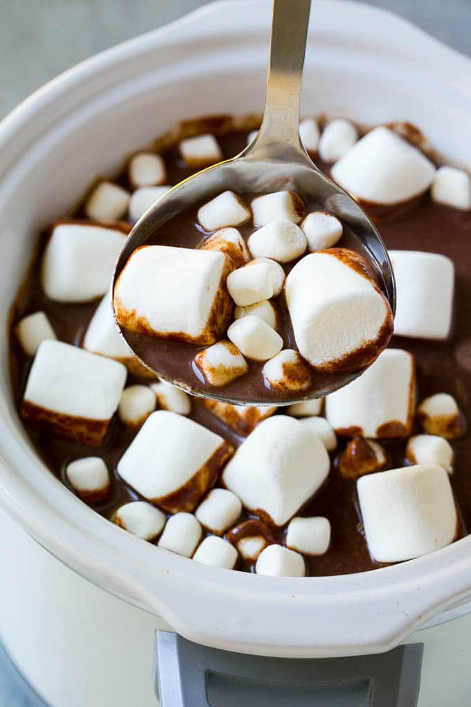 Chocolate caliente de cocción lenta