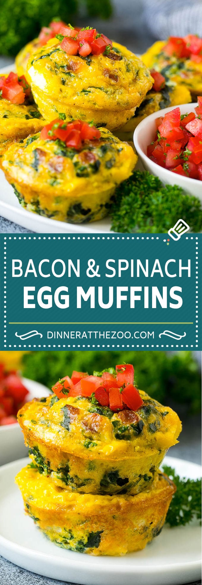 Receta de muffin de huevo |  Desayuno bajo en carbohidratos |  Preparar la comida del desayuno # huevos # bajos en carbones # keto # espinacas #queso #mealprep #desayunos #dinneratthezoo
