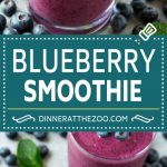 Receta de batido de arándanos |  Batido de arándanos saludable |  #Blueberry #smoothie #drink #Cazuelas onlinesmoothie receta