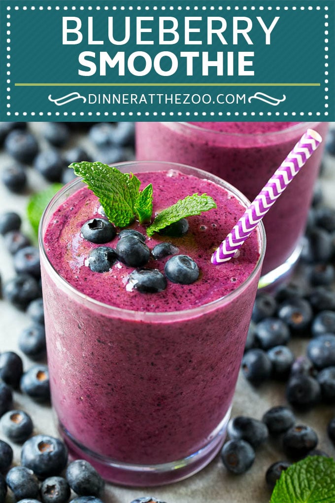 Receta de batido de arándanos |  Batido de arándanos saludable |  #Blueberry #smoothie #drink #Cazuelas onlinesmoothie receta
