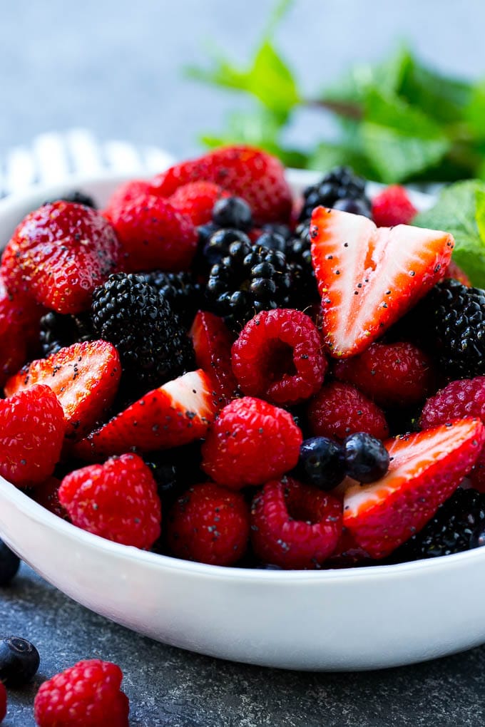 Ensalada de frutos rojos