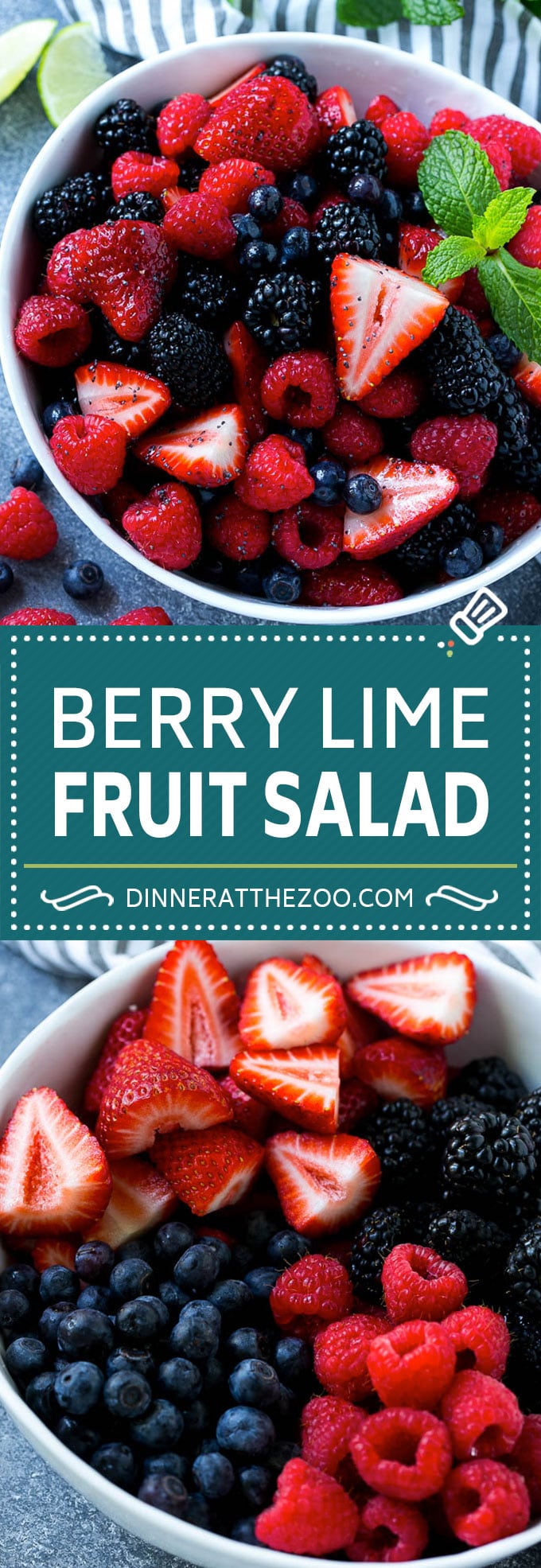 Receta de ensalada de bayas |  Ensalada de frutos rojos |  Ensalada de bayas de verano |  Receta de ensalada de frutas #berry #ensalada de frutas #dinneratthezoo