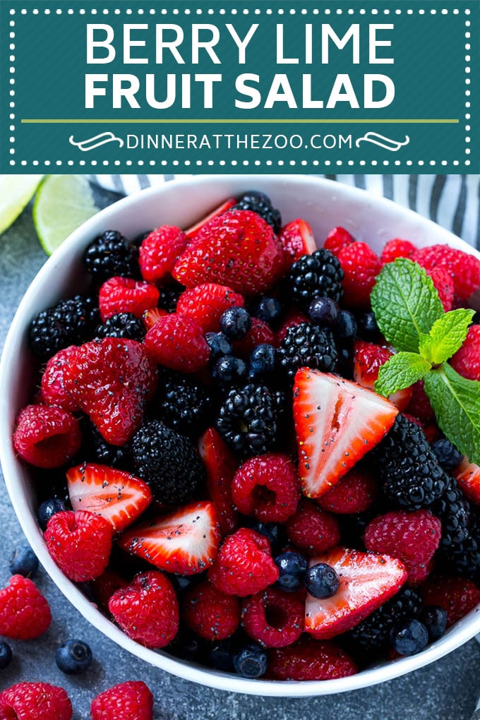 Receta de ensalada de bayas |  Ensalada de frutos rojos |  Ensalada de bayas de verano |  Receta de ensalada de frutas #berry #ensalada de frutas #dinneratthezoo