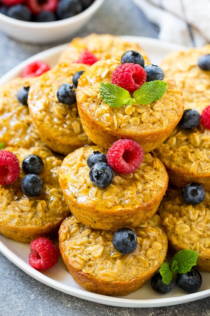 Cortes de avena al horno