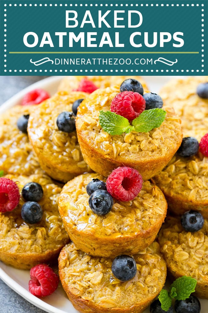 Receta de cortes de avena al horno |  Avena al horno |  Harina de avena para la preparación de comidas |  Muffins de avena # avena # desayuno #dinneratthezoo
