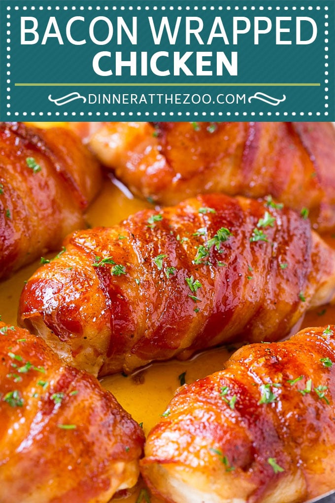 Receta de pollo envuelto en tocino |  Pechuga de pollo envuelta en tocino |  Pollo envuelto en tocino al horno |  Pollo con tocino y panela #bacon #pollo # cena #dinneratthezoo