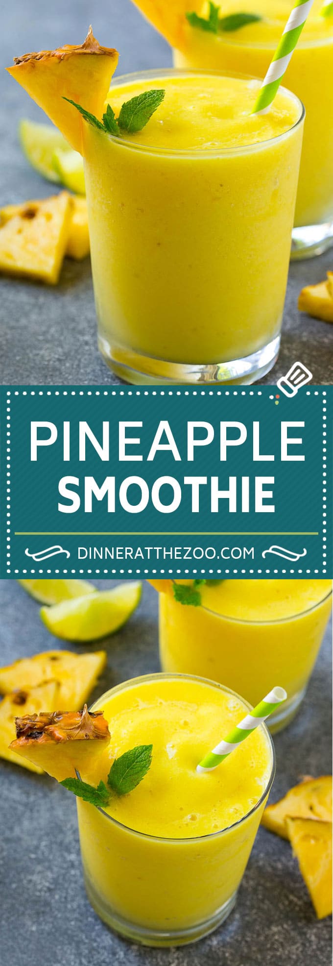 Receta de batido de piña |  Receta de batido saludable |  Receta de piña # piña # batido # bebida #dinneratthezoo
