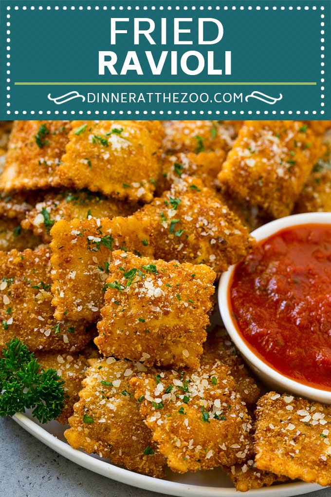 Receta de ravioles fritos |  Ravioles a la plancha |  Receta de ravioles |  Aperitivo italiano #ravioli # aperitivo #italiano #pasta #dinneratthezoo