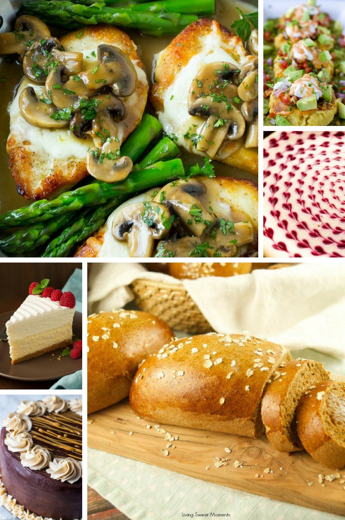25 recetas de Cheesecake Factory | Recetas de Copycat Cheesecake Factory | Restaurant Copycat Recipes #cheesecake #Cazuelas online# cena # pasta # pollo Un collage de recetas de Cheesecake Factory, que incluyen pollo de Madeira, tarta de queso con mantequilla de maní y pan integral.