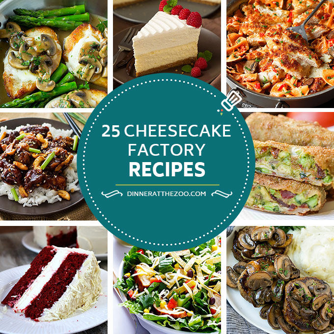 25 recetas de Cheesecake Factory