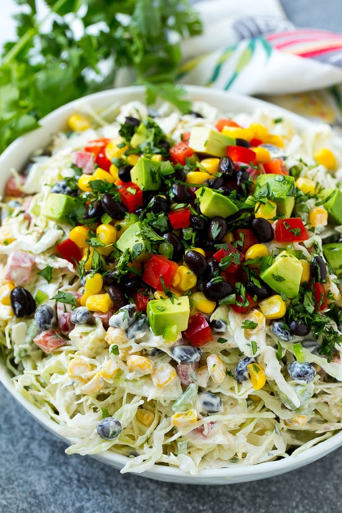 Ensalada de repollo mexicano