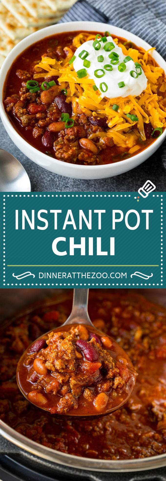 Receta Instantánea de Ají |  Chile en la olla a presión |  Chile de ternera |  Beef and Bean Chili #chili #beef #beans #instantpot #pressurecooker #dinner #soup #dinneratthezoo