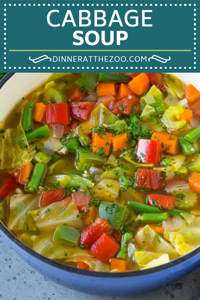 Receta de sopa de repollo |  Sopa de verduras |  Sopa vegetariana |  Sopa saludable #sopa #saludable # limpieza # repollo #vegetales #verduras # cena #dinneratthezoo