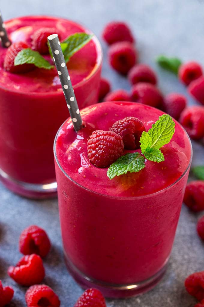 Batido de frambuesa
