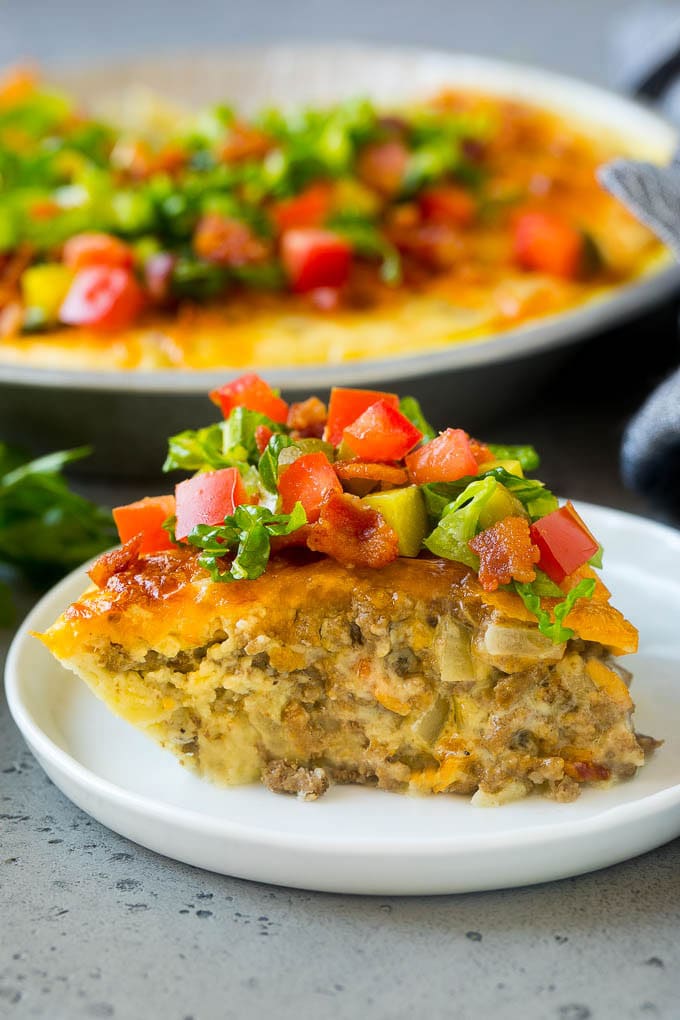 Pastel de hamburguesa con queso