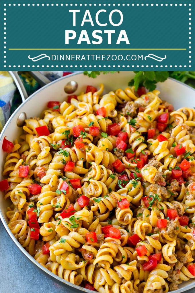Receta de taco de pasta |  Pasta con queso |  Pasta mexicana #taco #pasta #dinneratthezoo