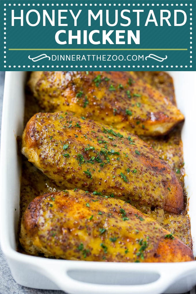 Receta de pollo con miel y mostaza |  Receta de pollo al horno |  Receta fácil de pollo # Pollo # Cena #dinneratthezoo