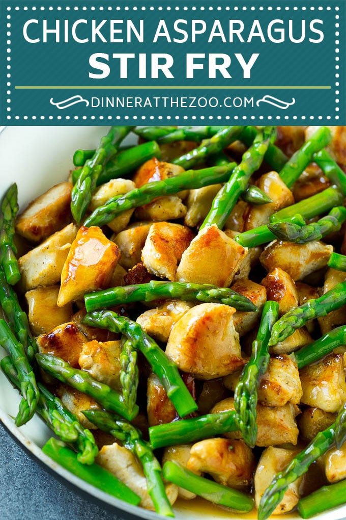 Pollo salteado y espárragos |  Pollo Salteado |  Sofrito fácil |  Receta de espárragos # espárragos # pollo # sofrito #salud #dinneratthezoo