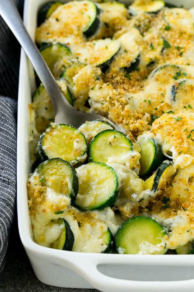 Calabacín gratinado