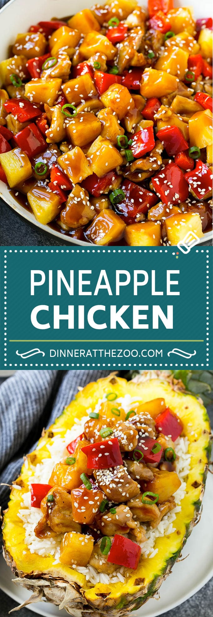 Pollo con piña |  Pollo hawaiano |  Pollo salteado # Piña # Pollo # Cena # Salteado #dinneratthezoo