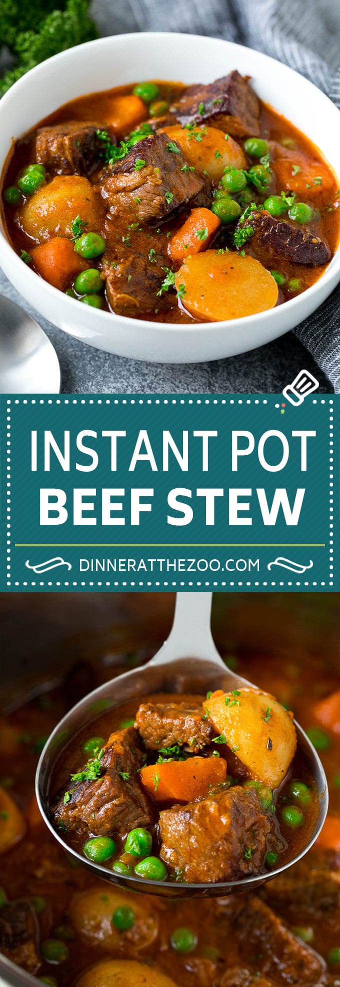 Receta de estofado de carne instantánea |  Estofado de ternera en olla a presión |  Estofado de ternera #beef #stew #soup #pressurecooker #instantpot #dinner #dinneratthezoo