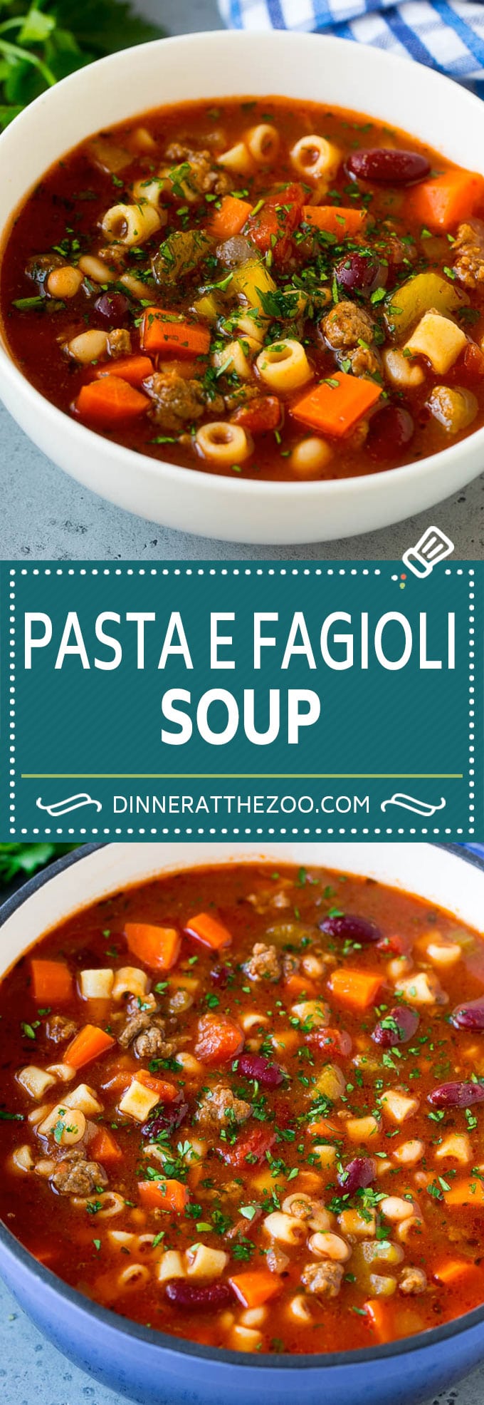 Sopa de pasta y frijoles |  Pasta Fazool |  Sopa de ternera |  Sopa italiana #zuppa #beef #italianfood #pasta #dinner #dinneratthezoo