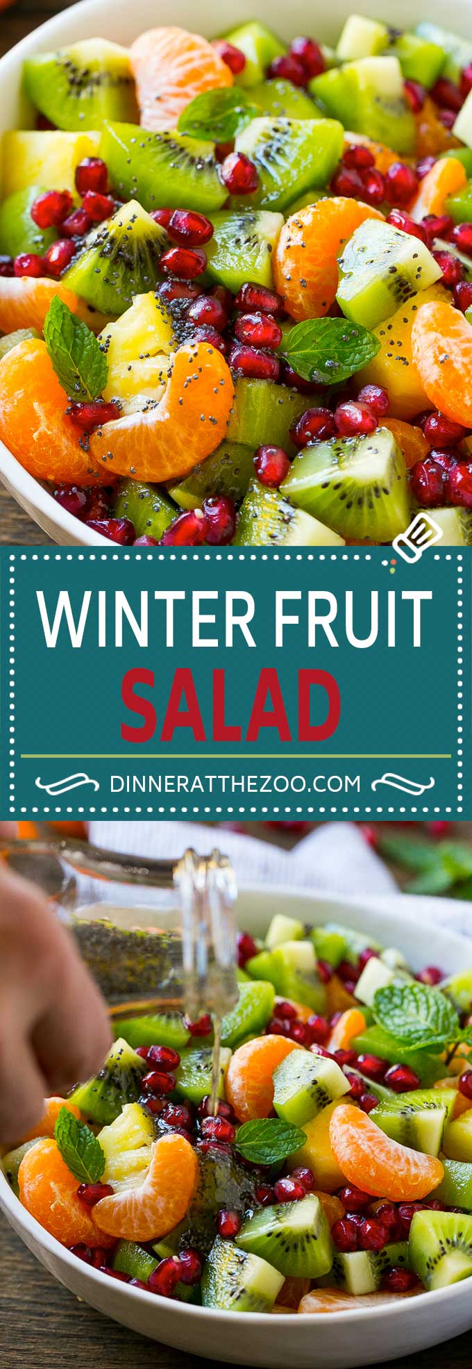 Ensalada de frutas de invierno |  Ensalada de cítricos |  Receta de ensalada de frutas |  Receta de ensalada saludable