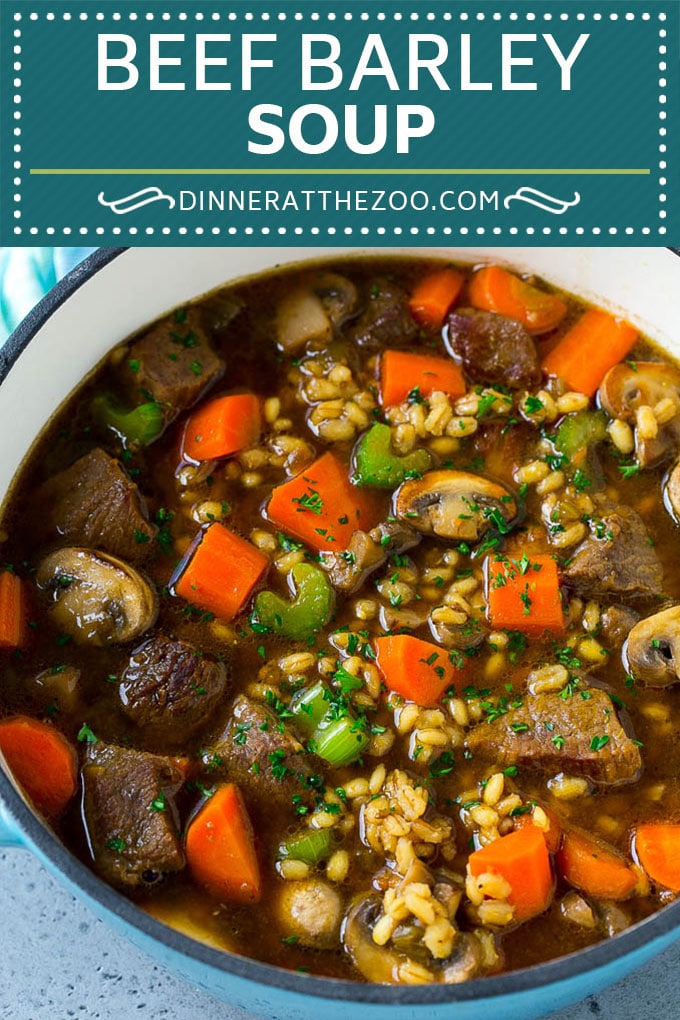 Receta de sopa de cebada y carne |  Sopa de ternera |  Sopa de cebada # Sopa # Carne de res # Cena # Verduras # Denneratthezoo #Comida reconfortante