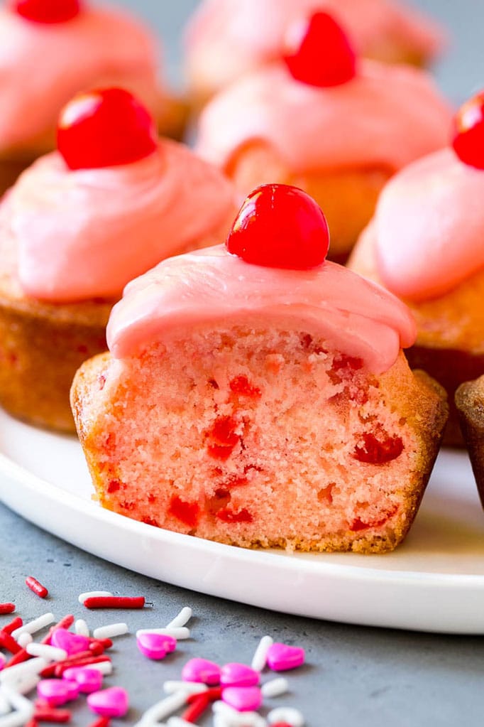 Muffins de cereza