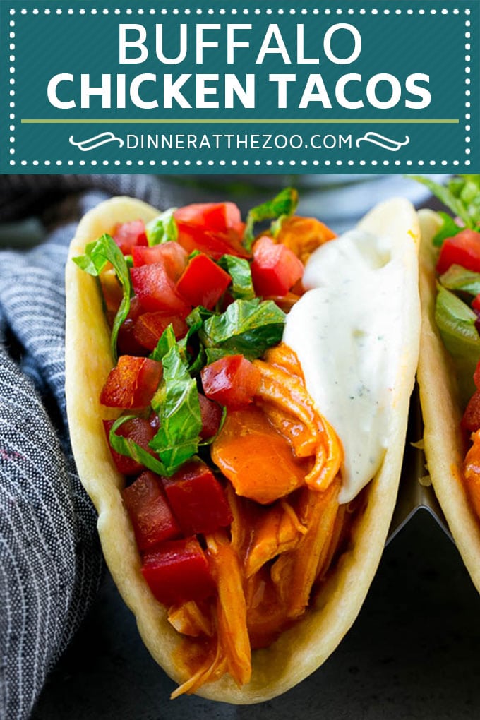 Tacos de pollo Buffalo |  Receta de taco de pollo |  Tacos de pollo picantes #tacos #tacotuesday #buffalopollo #pollo #ranch #dinner #dinneratthezoo